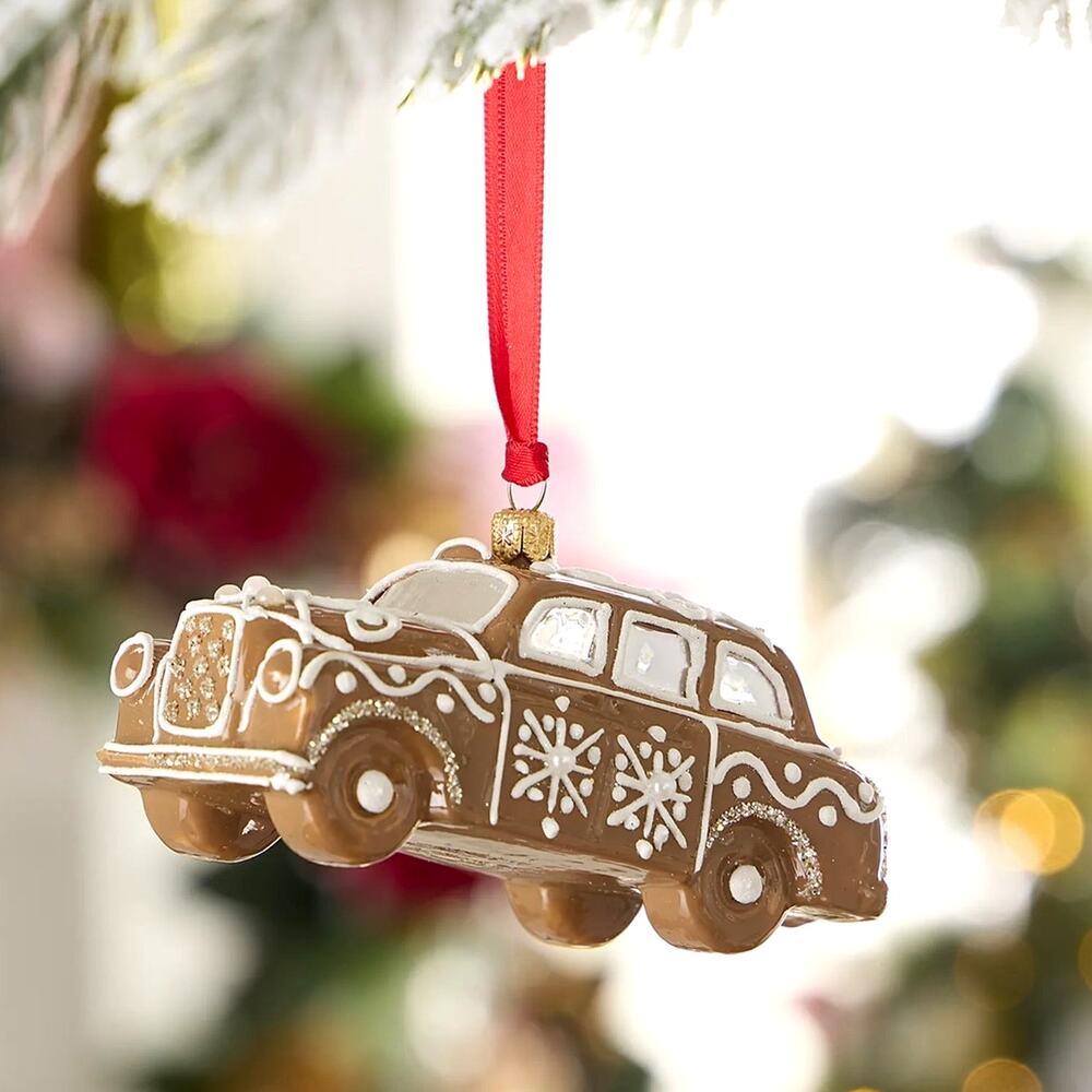 NEW Neiman Marcus Gingerbread Car Christmas Tree Ornament